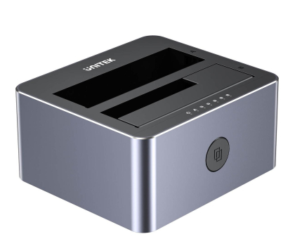 Akcesoria do dysków UNITEK Stacja klonująca dyski 2 x SATA 2,5"/3,5" USB-C 10Gbps